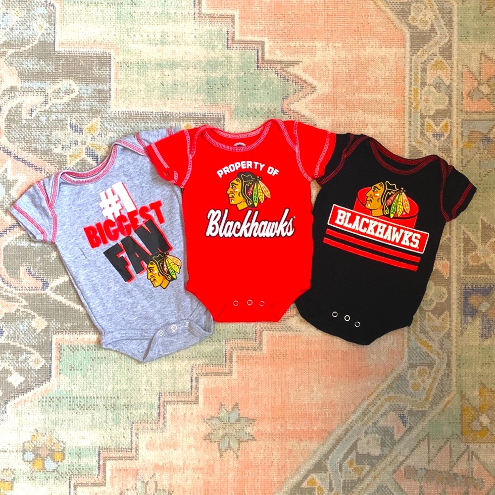 Chicago Blackhawks Onesies - Officially Licensed NHL Product